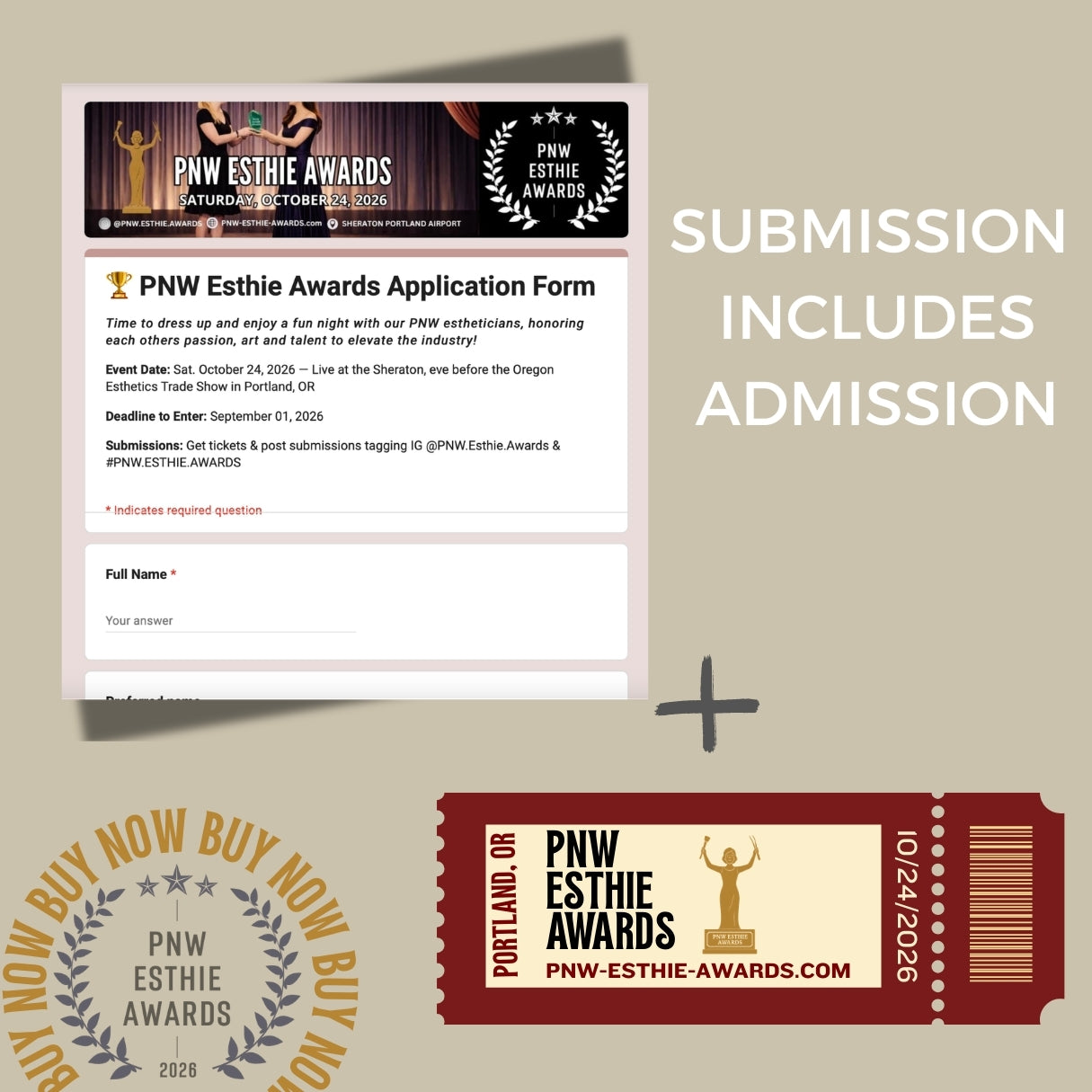 (2) TICKET PLUS SUBMISSION
